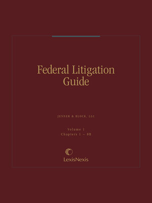 cover image of Federal Litigation Guide